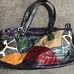 Multicolor Patchwork Women's Bag